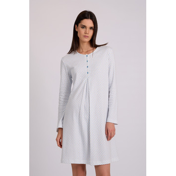 Camisón invierno mujer tapeta Nubes BELTY Celeste