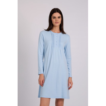 Camisón mujer algodón tapeta BELTY Celeste