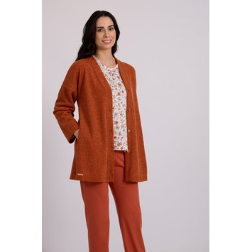 Chaqueta mujer larga BELTY Naranja