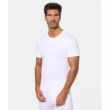 Camiseta termal caballero manga corta acrilico abanderado Blanco