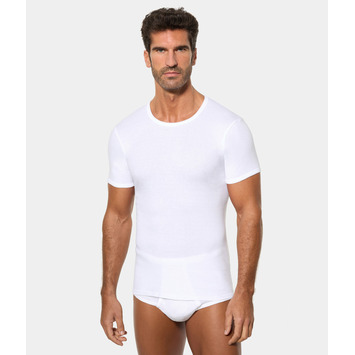 Camiseta hombre manga corta algodón Abanderado Blanco