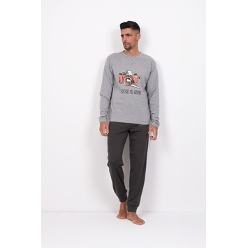 Pijama hombre puño Cámara UDY Gris