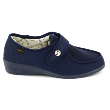 Zapatilla  mujer cerrada velcro Doctor Cutillas Azul