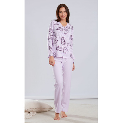 Pijama mujer invierno Hojas BELTY Lila