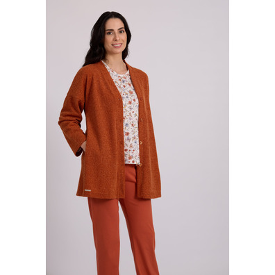 Chaqueta mujer larga BELTY Naranja