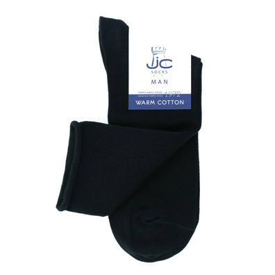 Calcetín hombre sin puño algodón JC SOCKS Negro