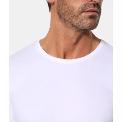 Camiseta caballero manga larga termal abanderado Blanco