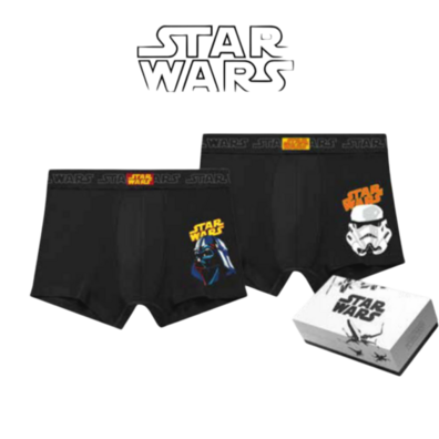 Boxer hombre pack de dos Star Wars Aznar Innova Negro