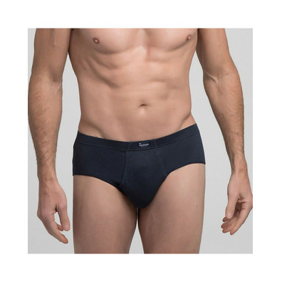 Slip liso abierto hombre algodón ABANDERADO Marino