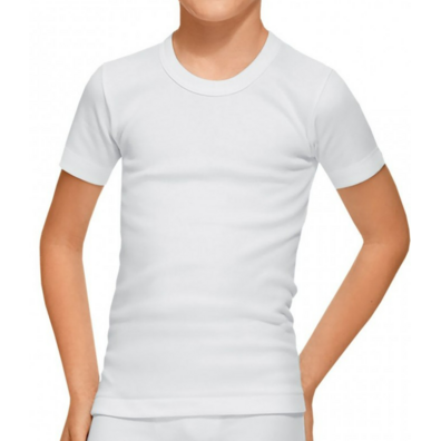 Camiseta niño TÉRMICA M/C algodón Abanderado Blanco