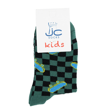 Calcetín niño monopatín algodón JC SOCKS Verde