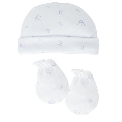 Pack gorro y manopla Osito CALAMARO Celeste