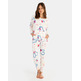 Pijama mujer mariquitas Massana Crema