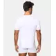 Camiseta hombre manga corta pico Abanderado Blanco